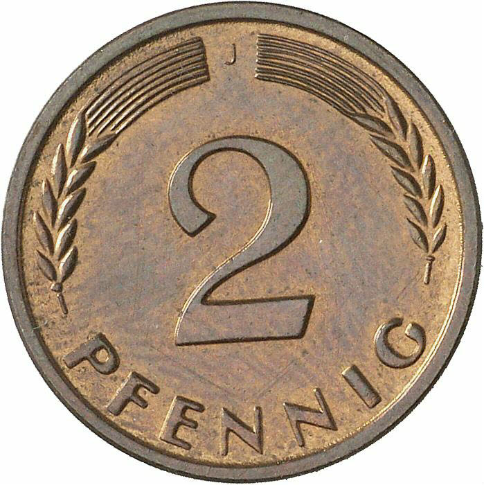 DE 2 Pfennig 1965 J