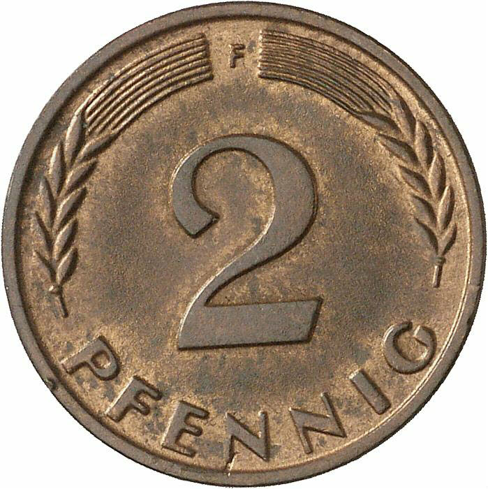 DE 2 Pfennig 1966 F