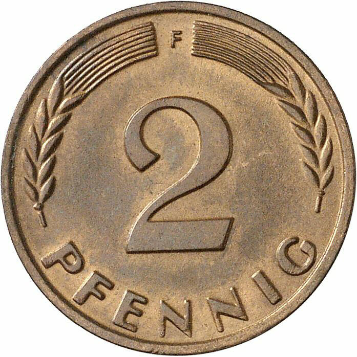DE 2 Pfennig 1967 F