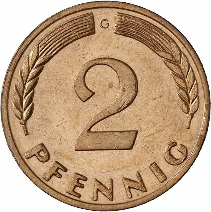 DE 2 Pfennig 1970 G