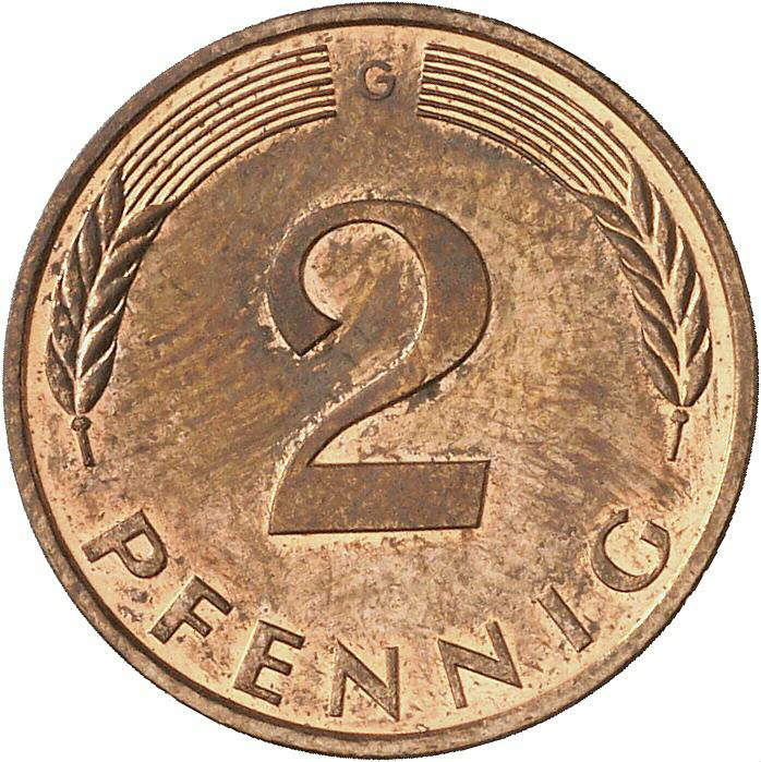 DE 2 Pfennig 1989 G