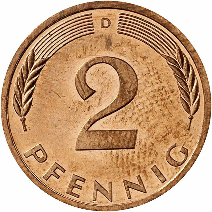 DE 2 Pfennig 1996 D