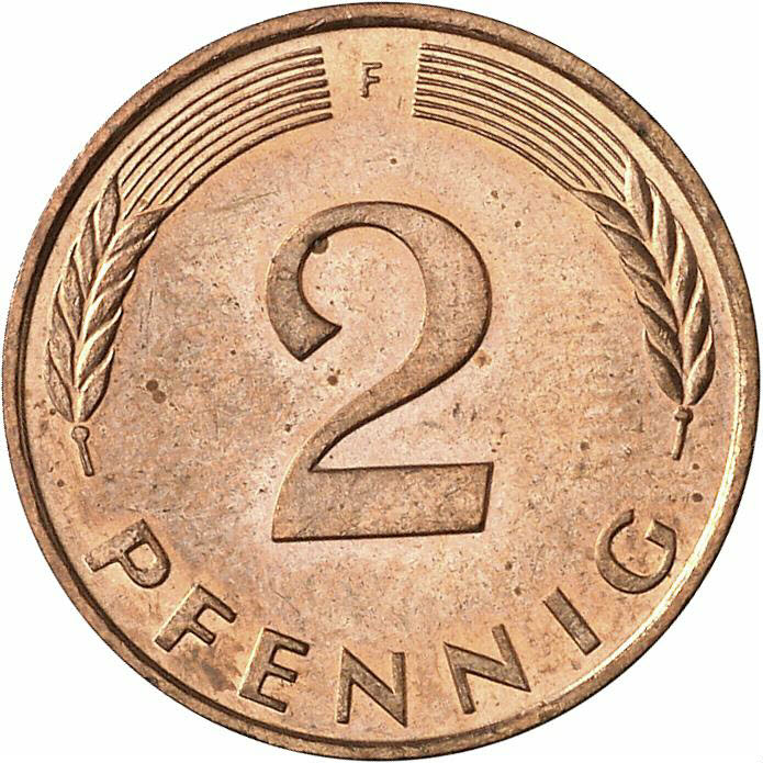 DE 2 Pfennig 1993 F