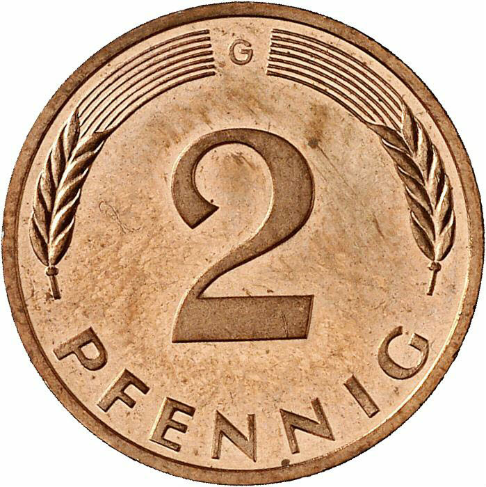 DE 2 Pfennig 1996 G