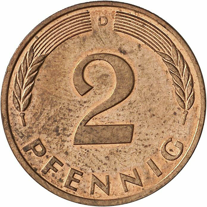 DE 2 Pfennig 1990 D