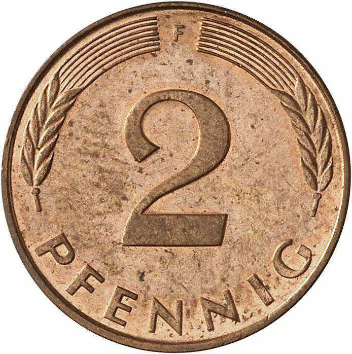 DE 2 Pfennig 1990 F
