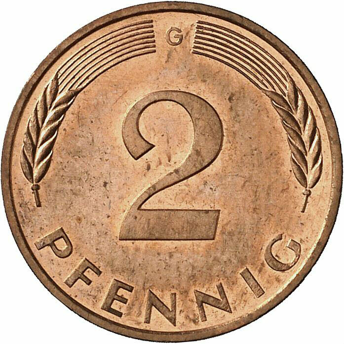DE 2 Pfennig 1990 G