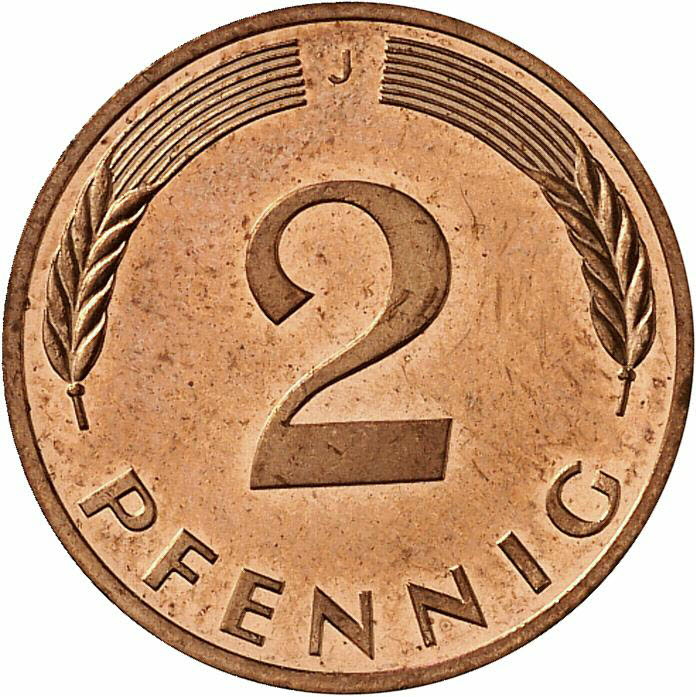 DE 2 Pfennig 1996 J