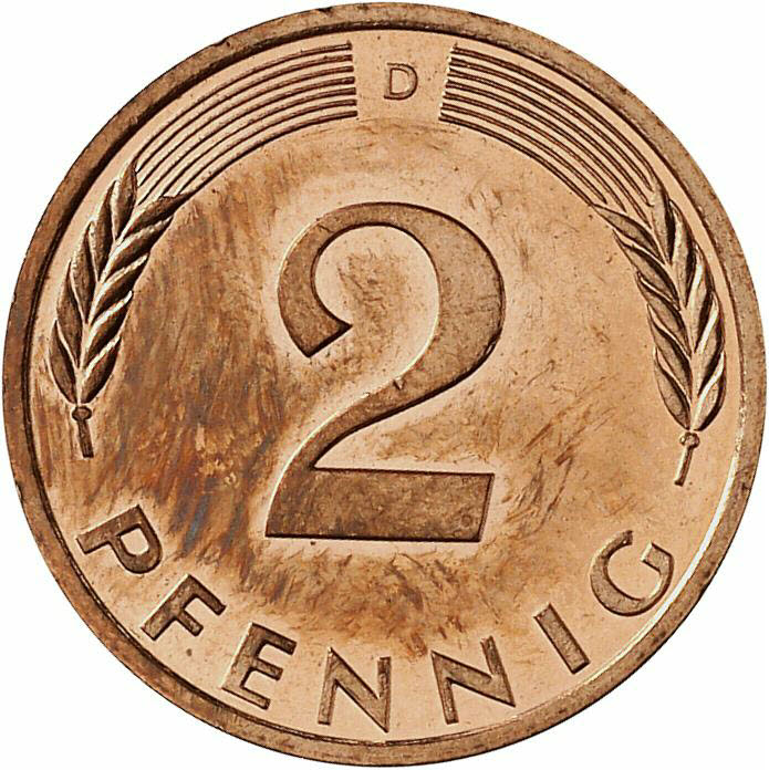 DE 2 Pfennig 1997 D