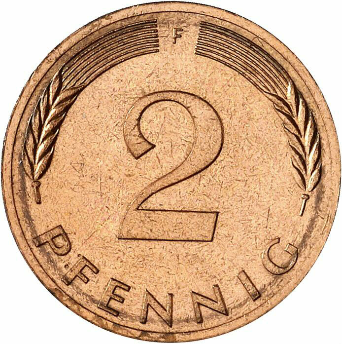 DE 2 Pfennig 1979 F