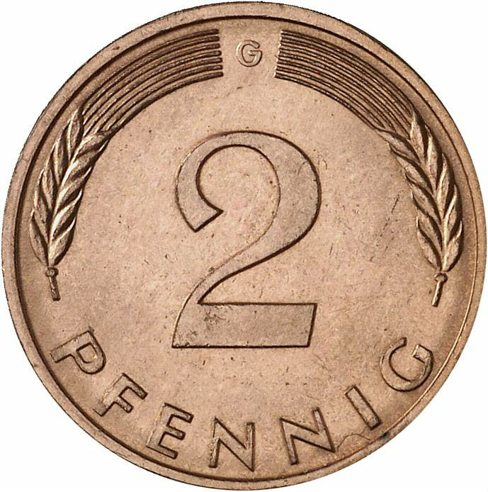DE 2 Pfennig 1981 G