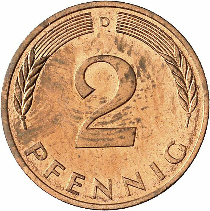 DE 2 Pfennig 1991 D