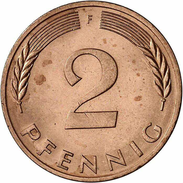 DE 2 Pfennig 1982 F