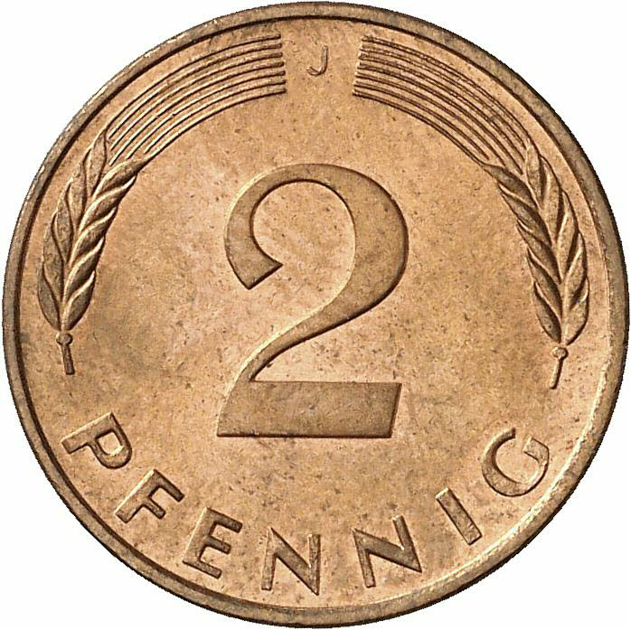 DE 2 Pfennig 1991 J