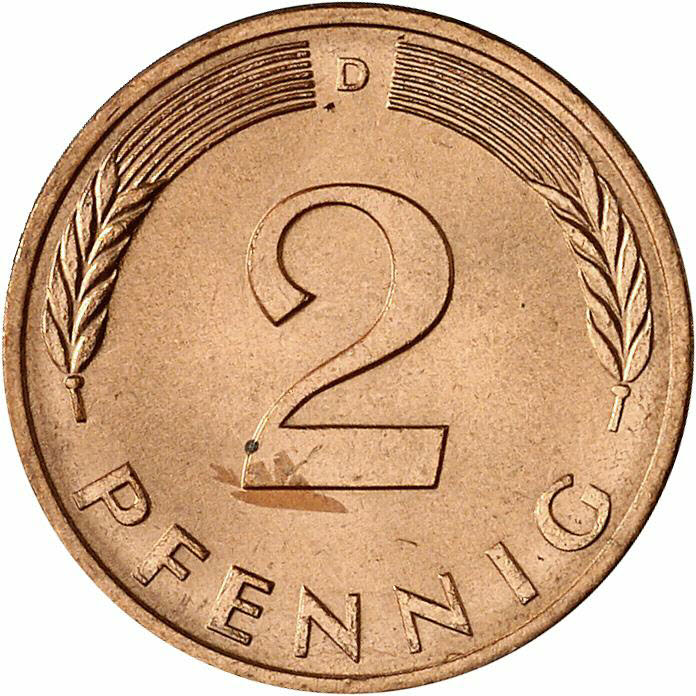 DE 2 Pfennig 1979 D