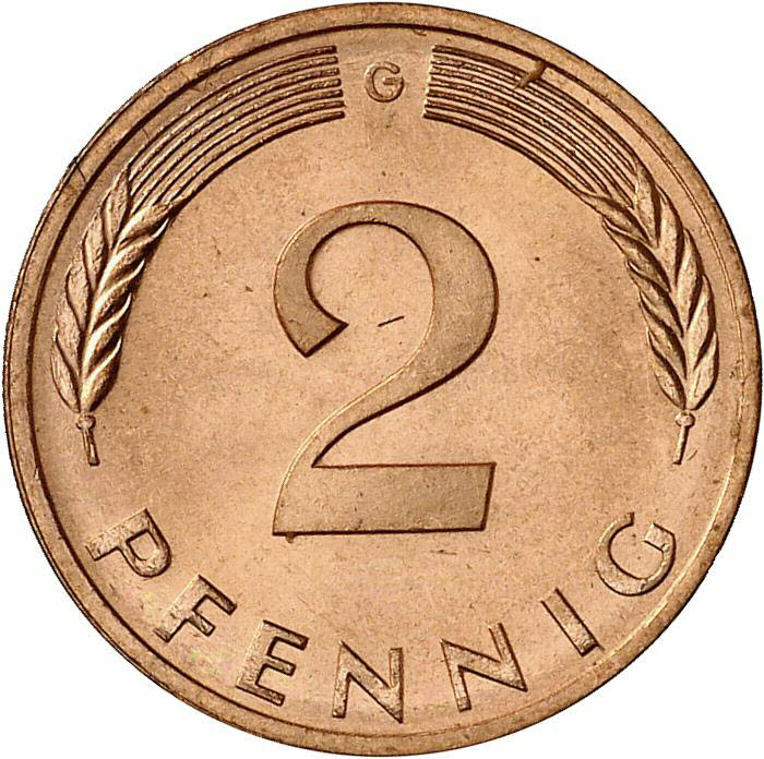DE 2 Pfennig 1979 G