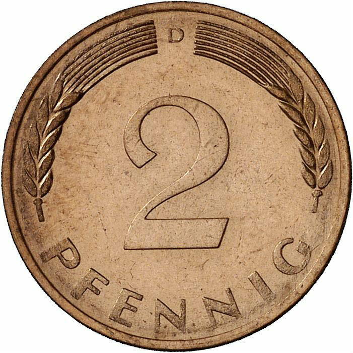DE 2 Pfennig 1970 D