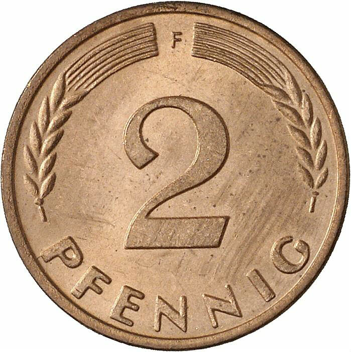 DE 2 Pfennig 1971 F