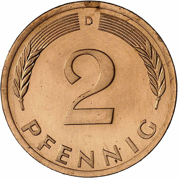 DE 2 Pfennig 1972 D