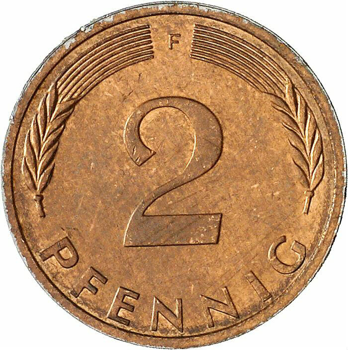 DE 2 Pfennig 1972 F