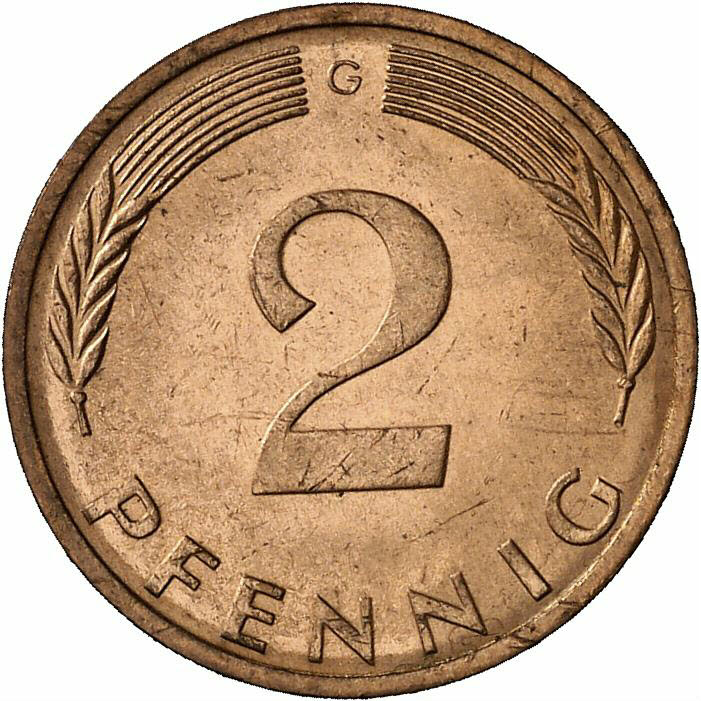 DE 2 Pfennig 1972 G