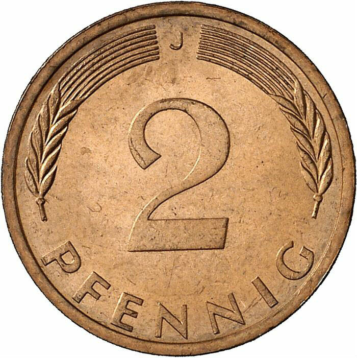 DE 2 Pfennig 1972 J
