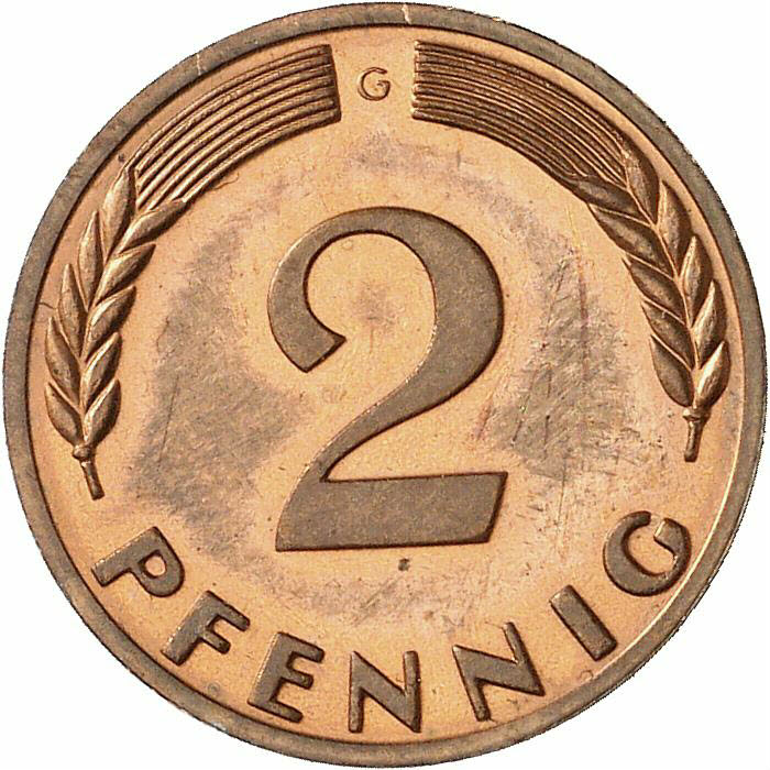 DE 2 Pfennig 1969 G