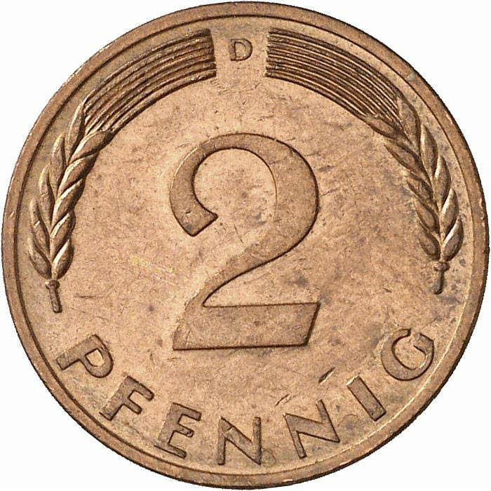 DE 2 Pfennig 1969 D