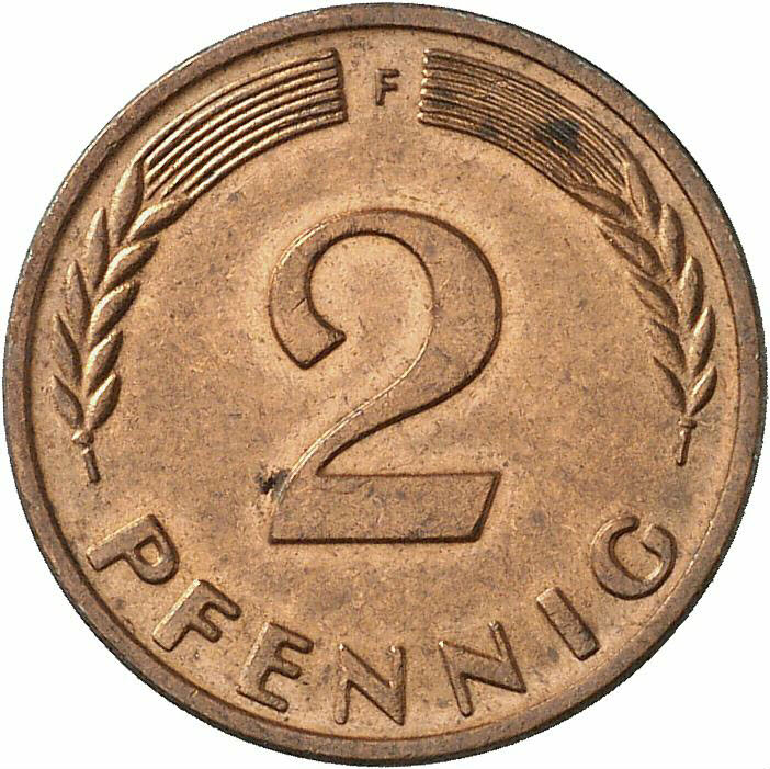 DE 2 Pfennig 1969 F