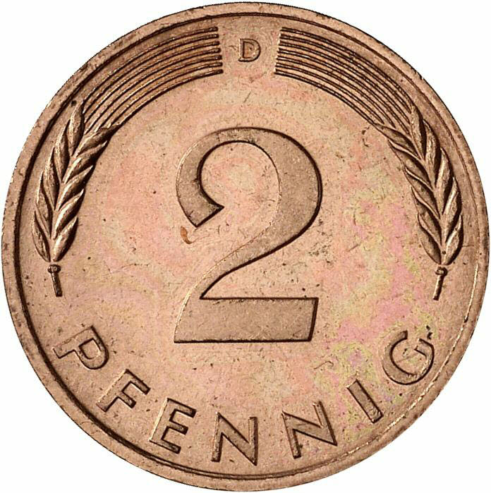 DE 2 Pfennig 1988 D