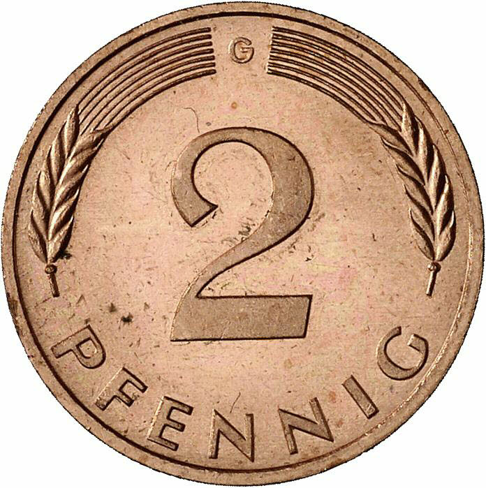 DE 2 Pfennig 1988 G