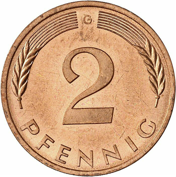 DE 2 Pfennig 1978 G