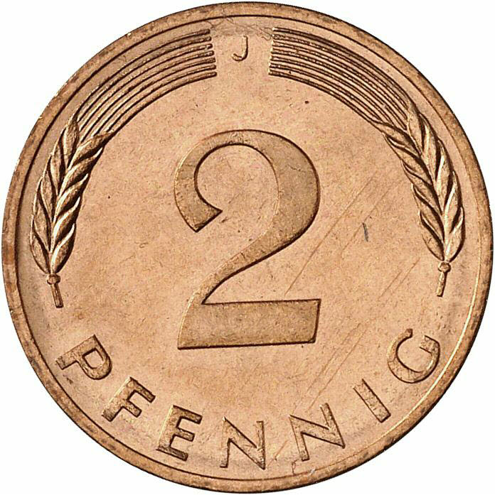DE 2 Pfennig 1978 J