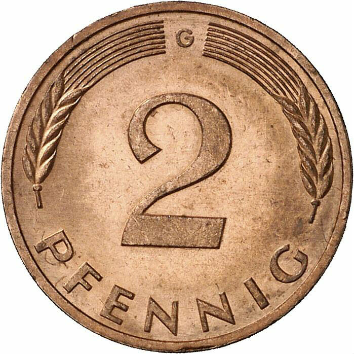 DE 2 Pfennig 1982 G
