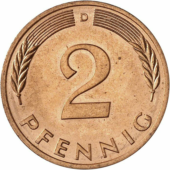 DE 2 Pfennig 1984 D
