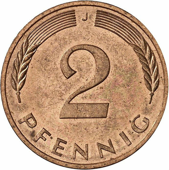 DE 2 Pfennig 1984 J