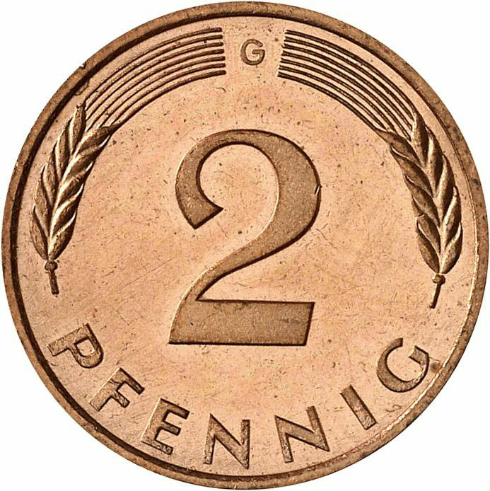 DE 2 Pfennig 1986 G
