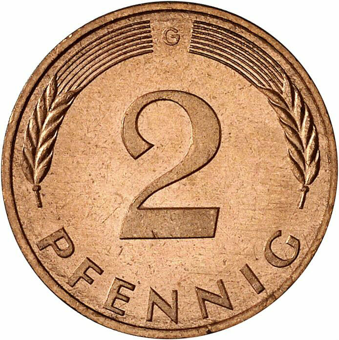 DE 2 Pfennig 1987 G