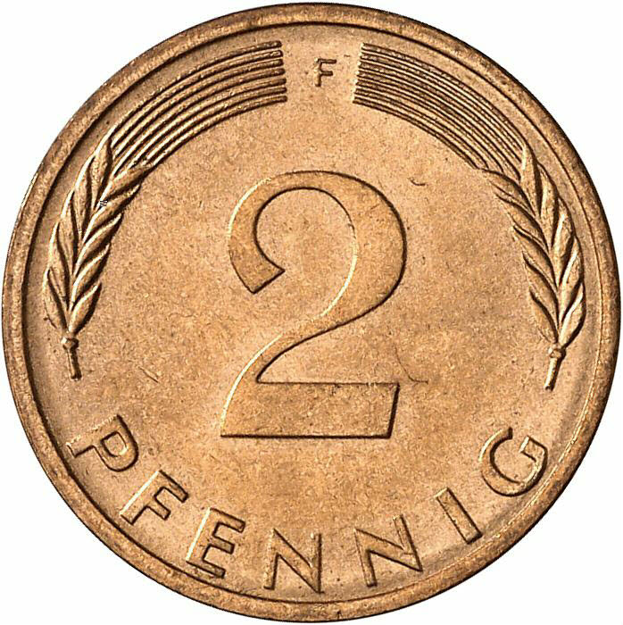 DE 2 Pfennig 1974 F