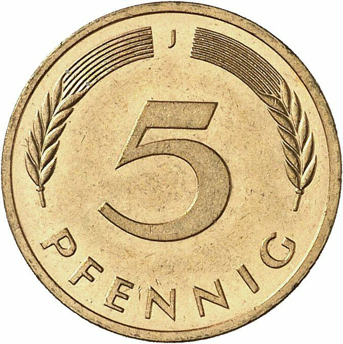 DE 5 Pfennig 2001 J