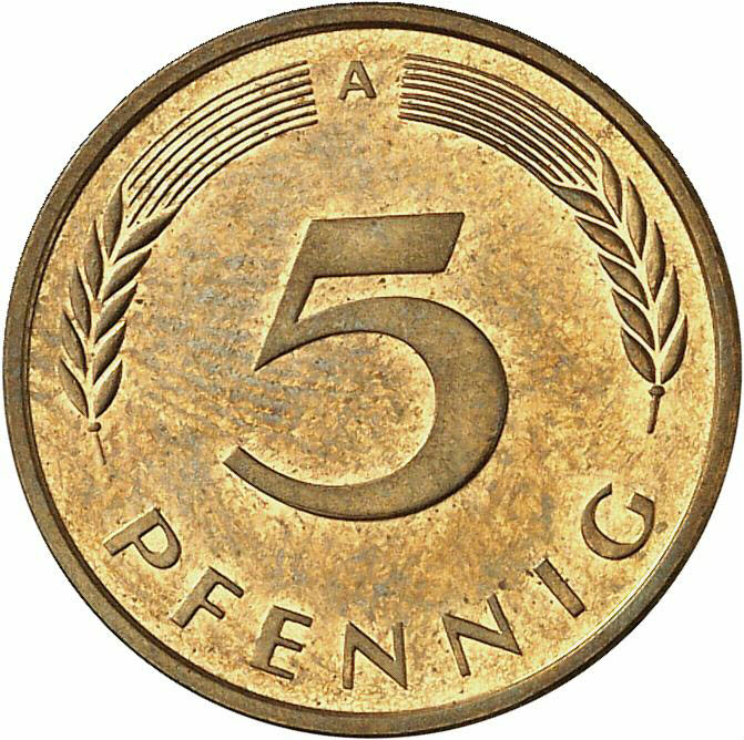 DE 5 Pfennig 1999 A