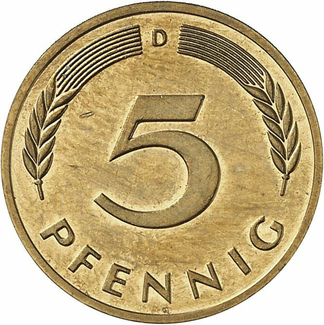 DE 5 Pfennig 1996 D