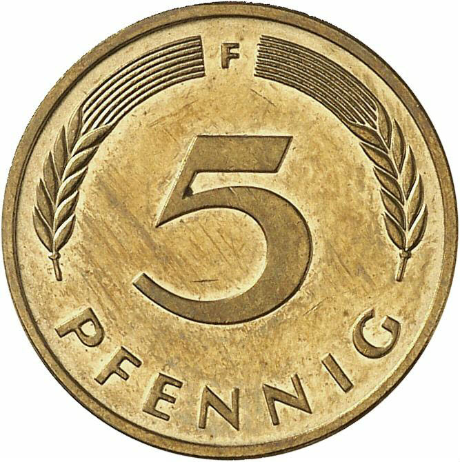 DE 5 Pfennig 1996 F