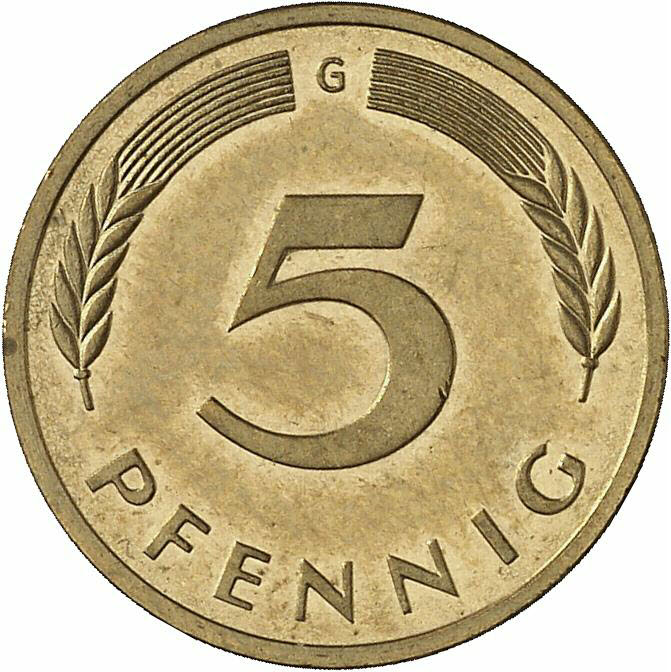 DE 5 Pfennig 1996 G