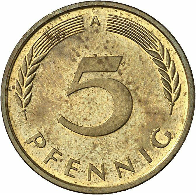 DE 5 Pfennig 1990 A