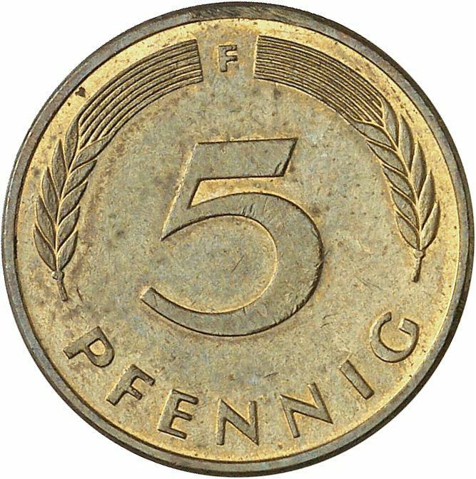 DE 5 Pfennig 1990 F