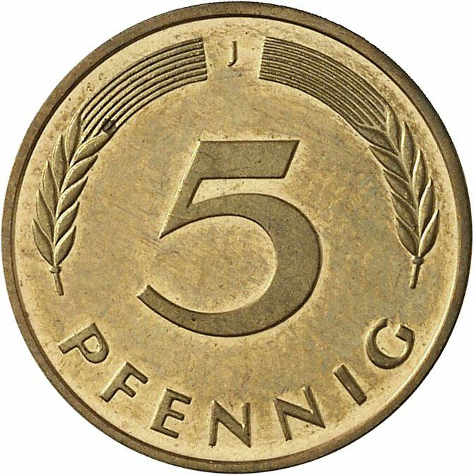 DE 5 Pfennig 1996 J