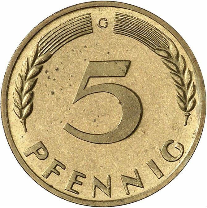 DE 5 Pfennig 1976 G