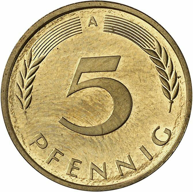 DE 5 Pfennig 1997 A