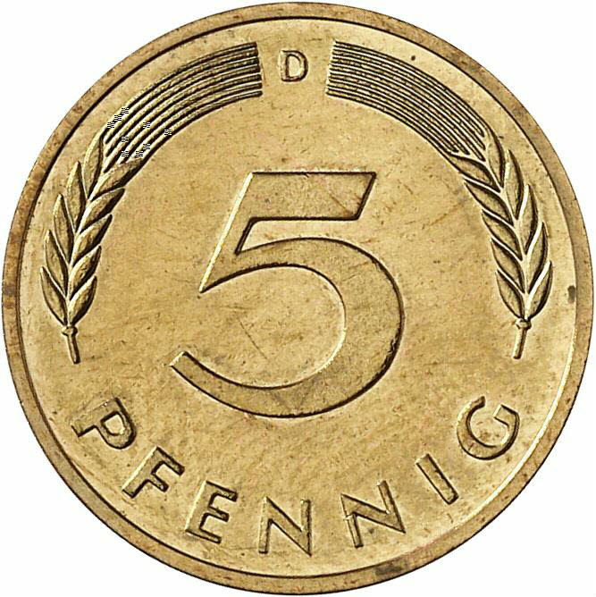DE 5 Pfennig 1997 D